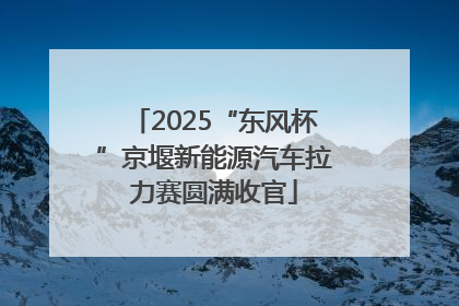 2025“东风杯”京堰新能源汽车拉力赛圆满收官