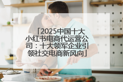 2025中国十大小红书电商代运营公司：十大领军企业引领社交电商新风向