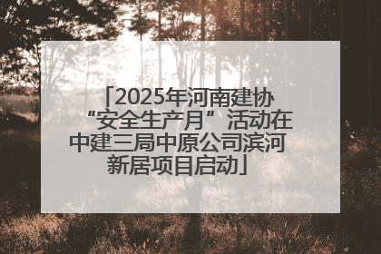 2025年河南建协“安全生产月”活动在中建三局中原公司滨河新居项目启动