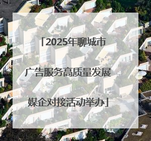 2025年聊城市广告服务高质量发展媒企对接活动举办