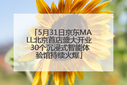 5月31日京东MALL北京首店盛大开业 30个沉浸式智能体验馆持续火爆