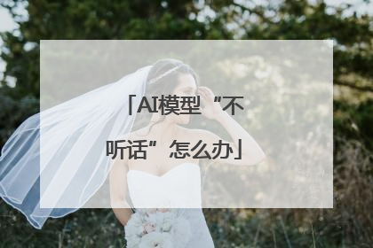 AI模型“不听话”怎么办