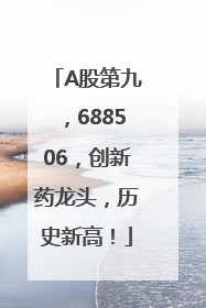 A股第九，688506，创新药龙头，历史新高！