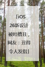 iOS 26新设计被吐槽丑，网友：丑得令人发指